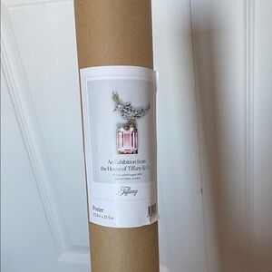 Tiffany & Co. Poster with Elegant White and Pink Design